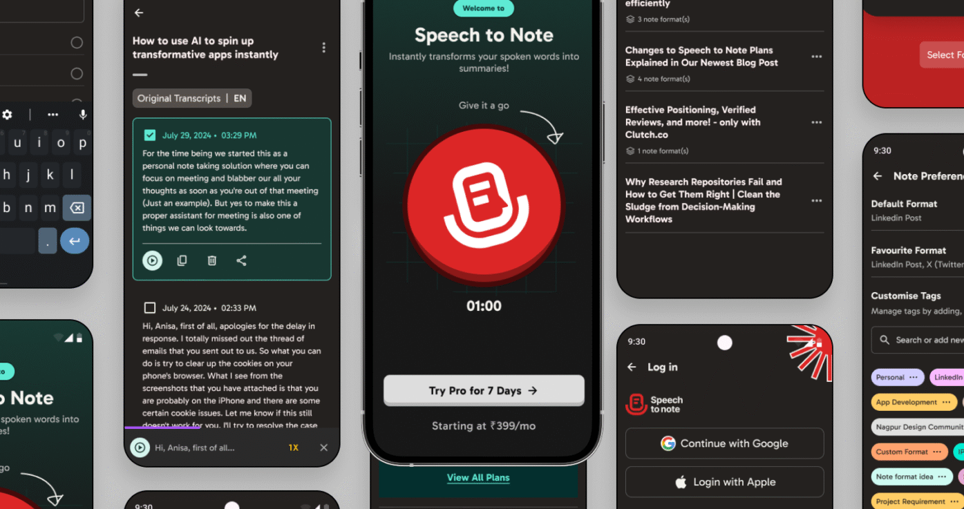 Speech To Note is a lightweight speech‑to‑text app that turns spoken ideas into accurate, searchable notes with multi‑language support and easy in‑app editing for students, professionals, and everyday use.